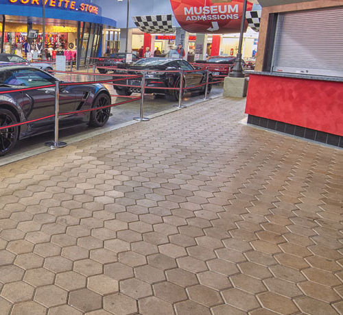 Pavé in calcestruzzo - HEXAGON - PAVESTONE - da esterno / per pedoni / per spazio pubblico