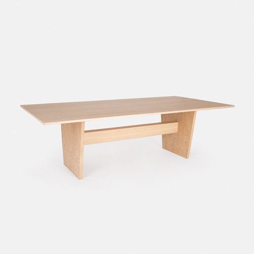 Tavolo da pranzo contemporaneo - NOVA - PORVENTURA - in rovere / in noce americano / con supporto in legno