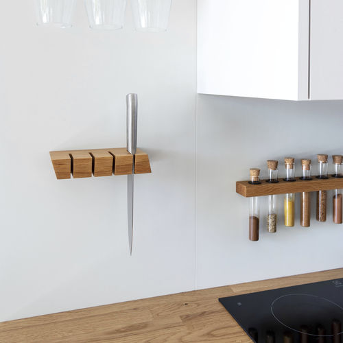 Ceppo coltelli in rovere - W • Mini • oblique - 3S design