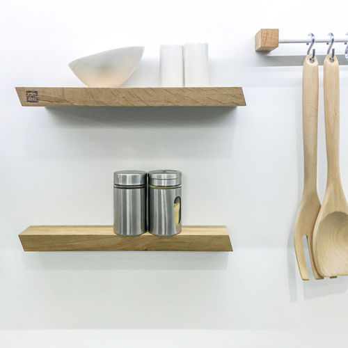 Mensola - W • MINI • oblique - 3S design - contemporaneo / in rovere / da sala