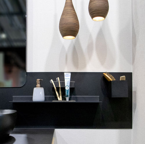 Mensola - C60 • basic - 3S design - minimalista / in acciaio con rivestimento a polvere / da bagno
