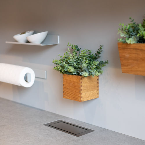 Vaso da giardino in rovere - Box J • basic - 3S design - da parete / quadrato / per uso residenziale