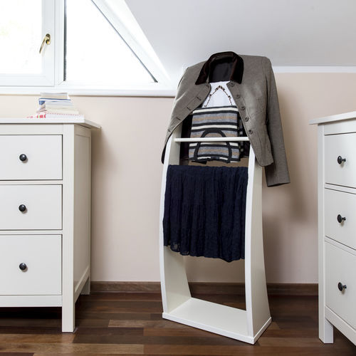 Servo muto a pavimento - PLUTOO - WHITE - 3S design - in acciaio con rivestimento a polvere / in MDF / contemporaneo