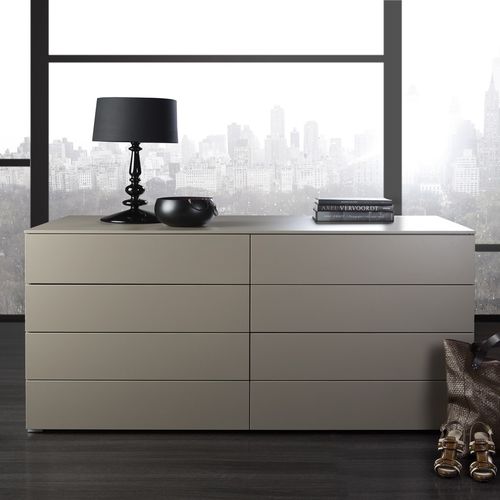 Cassettone contemporaneo - DRESS-IN  - Noteborn BV - in legno laccato / non specificato / grigio