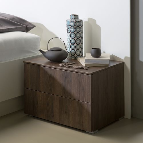 Comodino contemporaneo - NIGHT  - Noteborn BV - in legno / rettangolare / con cassetti