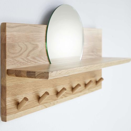 Mensola - By Dürr ApS - contemporaneo / in legno / con specchio
