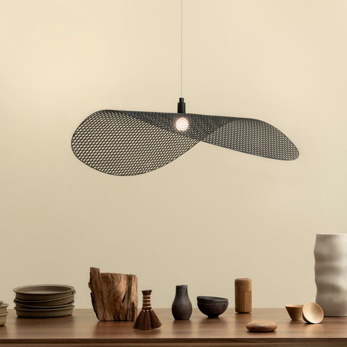 Lampada a sospensione - Grid  - Studio H&K B.V. - in fibra naturale / contemporanea / con cavo