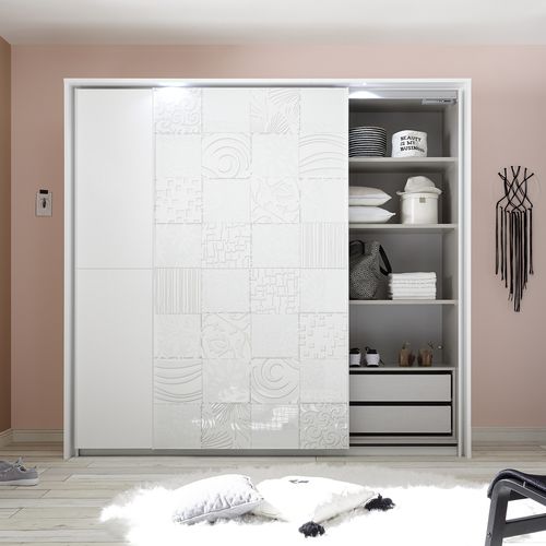 Armadio contemporaneo - XAOS - LC spa - in rovere / a porte scorrevoli