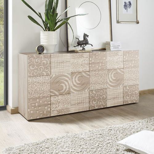 Credenza contemporanea - MIRO - LC spa - in rovere / bianca