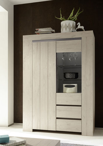 Credenza con alzata classica - PALMIRA - LC spa - in rovere