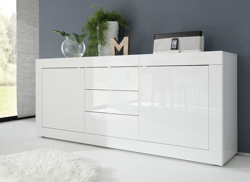 Credenza contemporanea - BASIC - LC spa - in rovere / in wengé / bianca