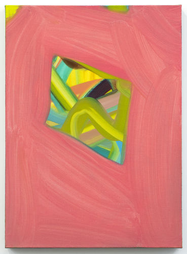 Quadro pittura a olio - FOREIGN BODY: PINK MOUNTAIN - San Polo Art Gallery | Contemporary Art & Design i - astratto / per gallerie d'arte