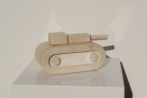 Scultura in marmo - GAME. NO WAR: TRAVERTINE - San Polo Art Gallery | Contemporary Art & Design i - da esterno / contract