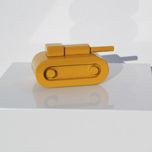 Scultura in pietra naturale - GAME. NO WAR : YELLOW - San Polo Art Gallery | Contemporary Art & Design i - da esterno / contract