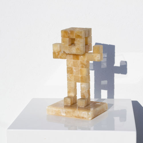 Scultura in pietra - PIXEL 3D "ASTRONAUT" - San Polo Art Gallery | Contemporary Art & Design i - da esterno / contract