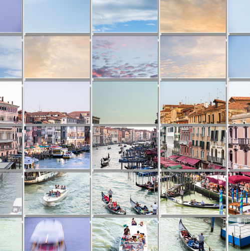 Stampa fotografica - RIVUS ALTUS - XL78 #06 PASTEL | VENICE PHOTOS FRAGMENTS - San Polo Art Gallery | Contemporary Art & Design i - grande formato / paesaggio / per gallerie d'arte