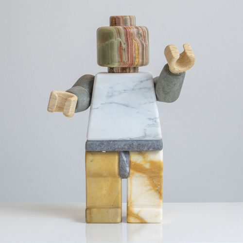 Scultura in marmo - GEORGE - San Polo Art Gallery | Contemporary Art & Design i - da appoggio / per gallerie d'arte / verde
