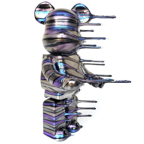 Scultura in resina - Blown Away 400% Bearbrick - San Polo Art Gallery | Contemporary Art & Design i - in acrilico / da esterno / fatta a mano