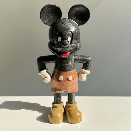 Scultura in marmo - MICKEY MOUSE “non fatemi arrabbiare!” - San Polo Art Gallery | Contemporary Art & Design i - da esterno / fatta a mano / da giardino