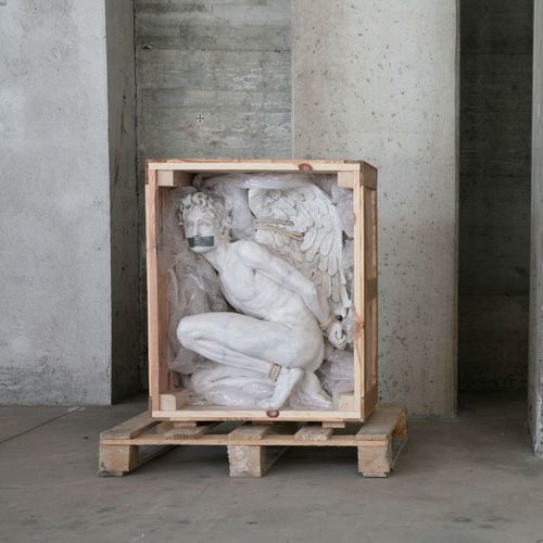 Scultura in legno - Box n° 1 - Amore rapito, 2015 - San Polo Art Gallery | Contemporary Art & Design i - in gesmonite / fatta a mano / Made in Italy