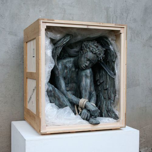 Scultura in legno - Box n° 6, 2021 - San Polo Art Gallery | Contemporary Art & Design i - in gesmonite / fatta a mano / Made in Italy