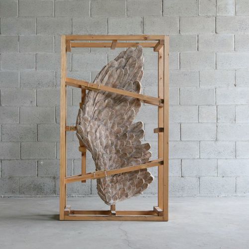 Scultura in legno - Cage n° 1 - Ala Nike di Samotracia, 2017 - San Polo Art Gallery | Contemporary Art & Design i - in gesmonite / fatta a mano / Made in Italy