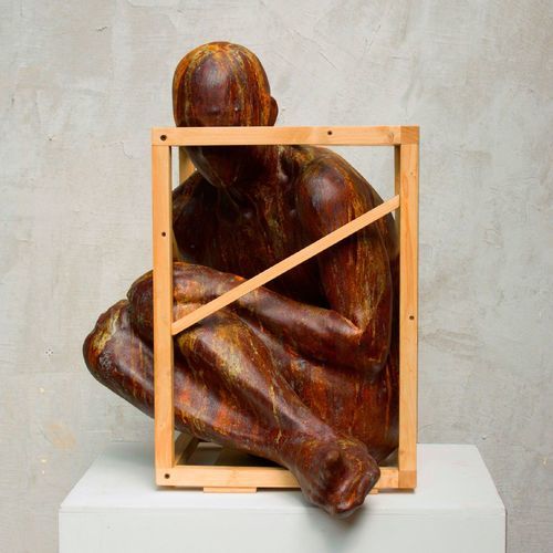 Scultura in legno - Cage n° 12, 2021 - San Polo Art Gallery | Contemporary Art & Design i - in metallo / in gesmonite / fatta a mano