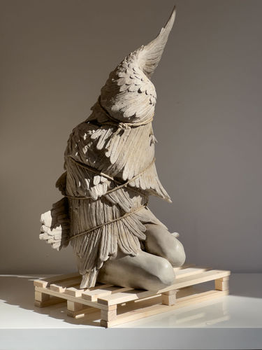 Scultura in legno - WRAPPED N.7 - San Polo Art Gallery | Contemporary Art & Design i - a corda / in corda / in gesmonite