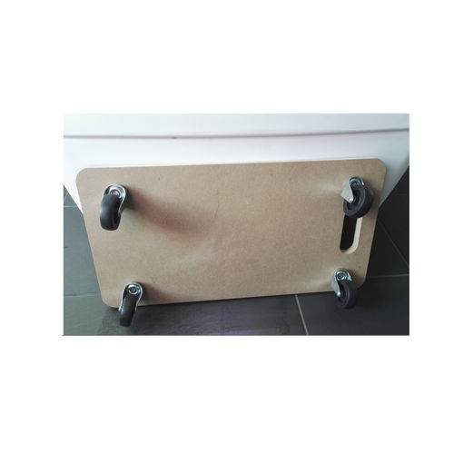 Fioriera in plastica - DOLLY - Supragarden - rettangolare / con rotelle / contemporanea
