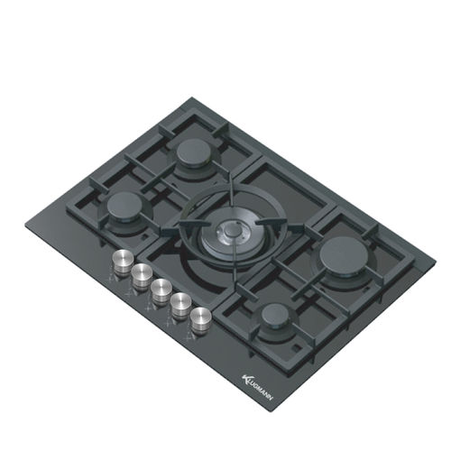 Piano cottura in vetroceramica - KT75BGL - Klugmann Hausgeraete GmbH - a gas / 5 fuochi / da incasso