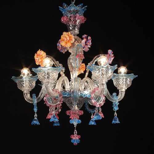 Lampadario classico - BARCELONA - Magie di Murano - in vetro soffiato / in vetro di Murano / contract