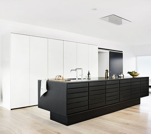 Cucina contemporanea - FORM 1  - MULTIFORM - impiallacciata in legno / in legno massiccio / in Fenix NTM