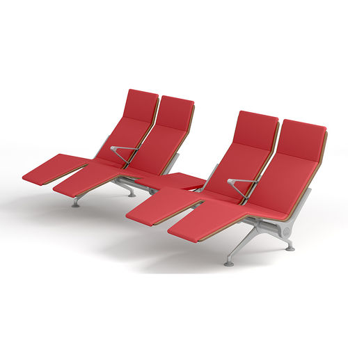 Seduta su barra in metallo - RECLINER SYSTEM - IMAT MOBILIARIO Y DISEÑO S.A. - in faggio / in poliuretano / 4 posti