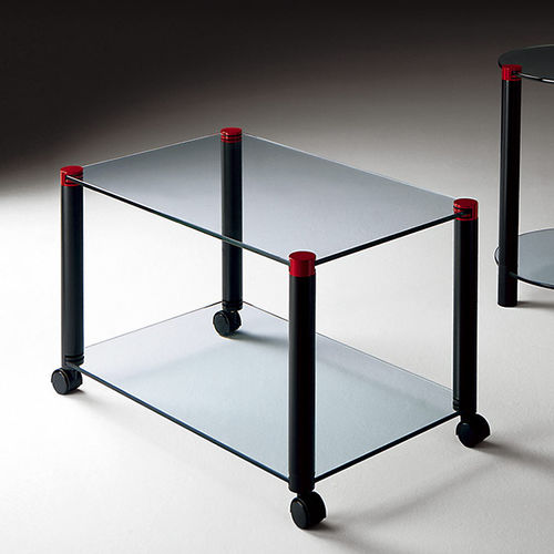 Tavolo contemporaneo - GARFA - IMAT MOBILIARIO Y DISEÑO S.A. - in vetro / con supporto in metallo / con supporto in legno