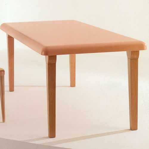 Tavolo contemporaneo - CIESSE - Monolite Ipergres - in ceramica / con supporto in legno / rettangolare