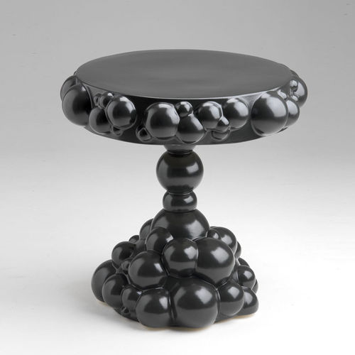 Tavolo d'appoggio design originale - VENUS - Monolite Ipergres - in ceramica / in gres / con supporto in metallo