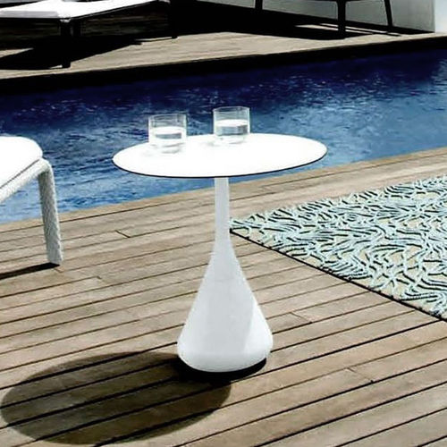 Tavolo d'appoggio contemporaneo - DEDON SATELLITE - Monolite Ipergres - in ceramica / in gres / con base in ceramica