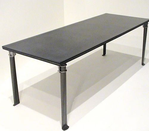 Tavolo contemporaneo - DRIADE LEGATO - Monolite Ipergres - in ceramica / con supporto in metallo / rettangolare