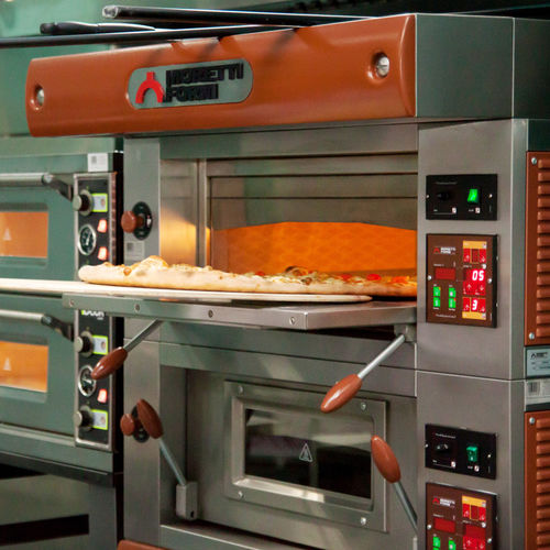Forno a pizza professionale - Monolite Ipergres - a gas / a libera installazione / a 2 camere