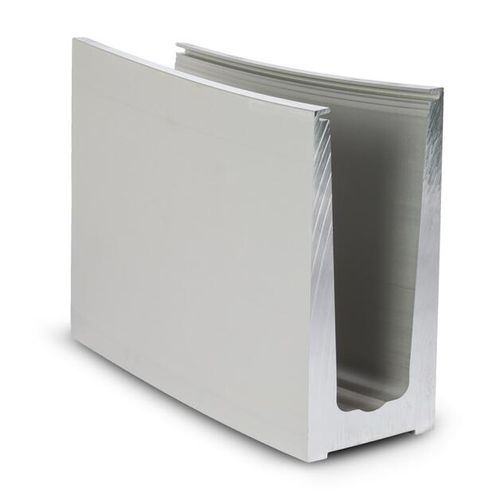 Profilo in alluminio spazzolato - 10.6010.003.14 - OnLevel - a U / per parapetto / prefabbricato