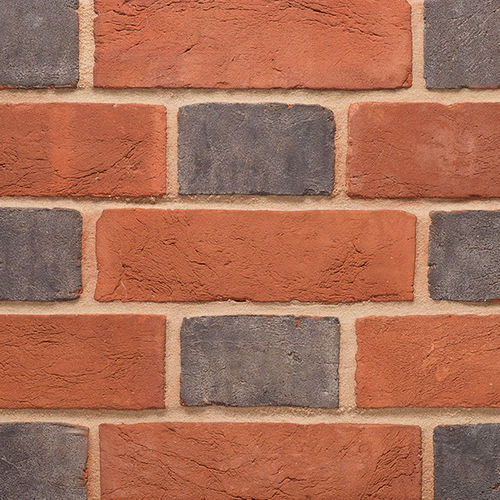 Mattone per facciata - HEADER - Imperial Handmade brick - pieno / rosso / blu