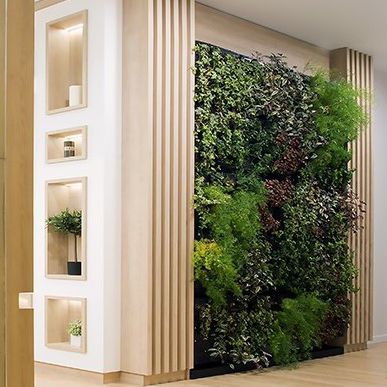 Parete vegetale stabilizzata - AG GUIMUR-GOLDEN TULIP - AIR GARDEN - in pannelli modulari / naturale / in fogliame