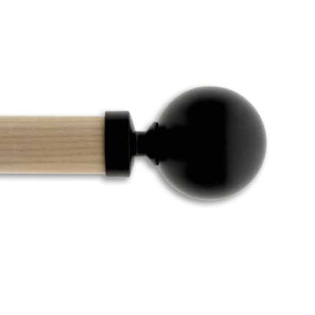 Bastone per tende in metallo - B35969 - BOULET - in legno / per installazioni a soffitto / con fissaggio murale