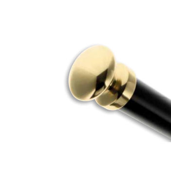 Bastone per tende in ottone lucidato - B30613  - BOULET - in ottone / per installazioni a soffitto / con fissaggio murale