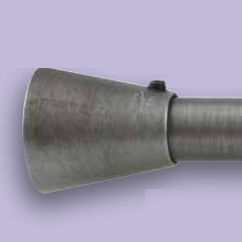 Bastone per tende in ferro modellato - PERGOLA : CÔNE  - BOULET - per installazioni a soffitto / con fissaggio murale / per finestra