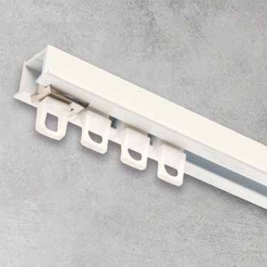 Binario per tende per installazioni a soffitto - KS ENCASTRABLE - BOULET - per tende arricciate / per ufficio / per hotel