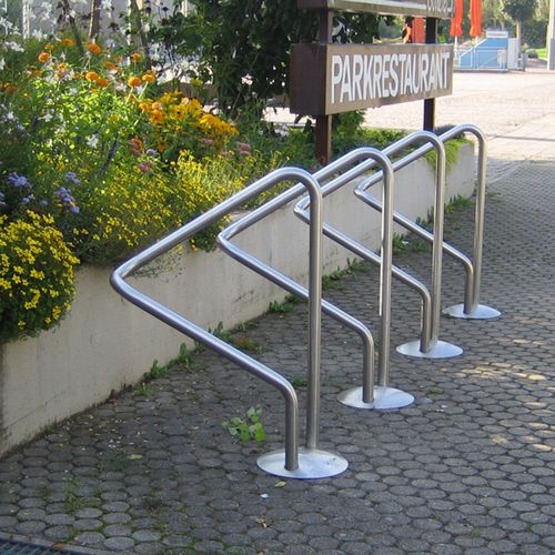Rastrelliera per biciclette a pavimento - SIGNUM - DW Windsor - con sistema di sicurezza / per spazi pubblici / in acciaio galvanizzato