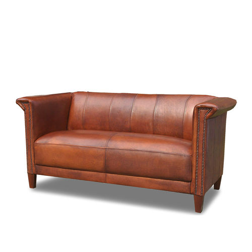 Divano Art Deco - BRIXTON - Bendic International - per yacht / in pelle / con braccioli