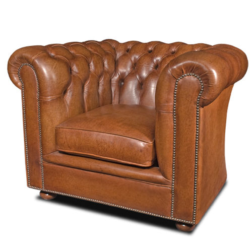 Poltrona chesterfield - BALMORAL - Bendic International - in pelle / in faggio / con cuscino rimovibile