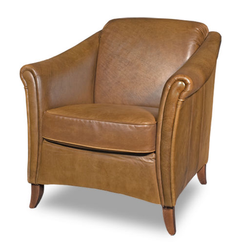 Poltrona classica - BARIET - Bendic International - in pelle / con cuscino rimovibile / grigia